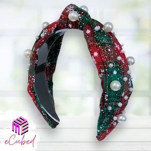 123 - Christmas Pearls Headband